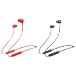 Havit i30 Mini Neck-Mounted Magnetic Sports Bluetooth Earphone, Red, Black - Image 2