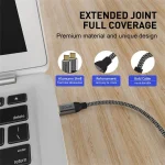 QGeeM QG-CC03 Type-C to Type-C USB3.1 Data Cable, Length:, 1.2m, 1.8m - Image 3