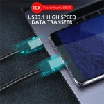 QGeeM QG-CC03 Type-C to Type-C USB3.1 Data Cable, Length:, 1.2m, 1.8m - Image 5