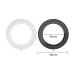 2 PCS T12 Stripe Pattern Magnetic Suction Wireless Charger Magnetic Sheet, White, Black - Image 3