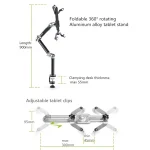 TB-03 Aluminum Alloy Tablet PC Stand Lazy Bedside Desktop Folding Camera Microphone Stand, TB-03 - Image 3