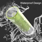 BT201 Small Steel Gun Flashlight Bluetooth Speaker Outdoor Waterproof Metal Small Speaker, Blue, Black, Gold, Green - Image 6