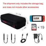 CHKJOK Game Console Bracket Function EVA Protective Sleeve For Switch Oled, Black, Gray - Image 6