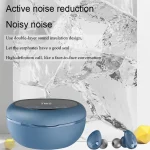 Mini Wireless With Charged Power Display ENC Bluetooth Headset, Blue, Black, Pink - Image 5