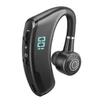V9S Bluetooth Headset Noise Cancelling Headphones With LED Display, Black Single Ear, Blue Single Ear - Image 7