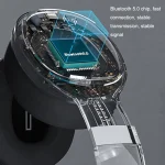 VJ087 Folding Wireless Sports Bluetooth Gaming Headset, Black, White, Grey, Blue - Image 3