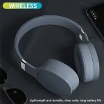 VJ087 Folding Wireless Sports Bluetooth Gaming Headset, Black, White, Grey, Blue - Image 5