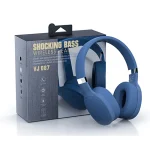 VJ087 Folding Wireless Sports Bluetooth Gaming Headset, Black, White, Grey, Blue - Image 7