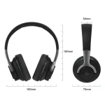 H2 Colorful Luminous Subwoofer Folding Retractable Card Wireless Bluetooth Headset, Black, Blue, White, Red - Image 3