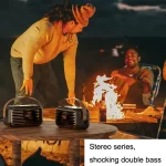 X7 Outdoor Portable Dual Speaker Wireless Bluetooth Retro Portable Speaker, White, Blue, Black, Red, Green - Image 4