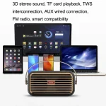 X7 Outdoor Portable Dual Speaker Wireless Bluetooth Retro Portable Speaker, White, Blue, Black, Red, Green - Image 6