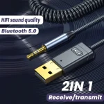 C11 2 In 1 Bluetooth 5.0 Aux Adapter Audio Receiver Transmitter - Image 2