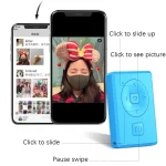 Wireless Camera Controller Mobile Phone Multi-Function Bluetooth Selfie, Colour: G1 Black Bagged, G1 Black Bagged, G1 Red Bagged, G1 Blue Bagged, S1 Pink Bagged, S1 Black Bagged, S1 White Bagged - Image 5