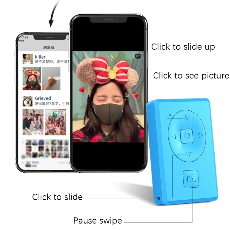 TBD0602161702_B4.webp Wireless Camera Controller Mobile Phone Multi-Function Bluetooth Selfie, Colour: G1 Black Bagged, G1 Black Bagged, G1 Red Bagged, G1 Blue Bagged, S1 Pink Bagged, S1 Black Bagged, S1 White Bagged - Image 5
