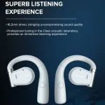 Cleer Call Noise Cancelling Music Gaming Swivel Over-Ear Wireless Bluetooth Earphones, White, Blue - Image 2
