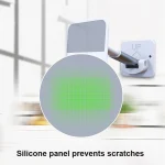 2 PCS T11 Wall Paste Mobile Phone Bracket Foldable Lift Bathroom Kitchen Wall Bracket, Black, White - Image 5