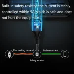 PD 100W Type-C to Type-C Fast Charging Nylon Braided Cable, 0.3 m, 0.5 m, 0.8 m, 1 m, 1.2 m - Image 3