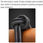 PD 100W Type-C to Type-C Fast Charging Nylon Braided Cable, 0.3 m, 0.5 m, 0.8 m, 1 m, 1.2 m - Image 4