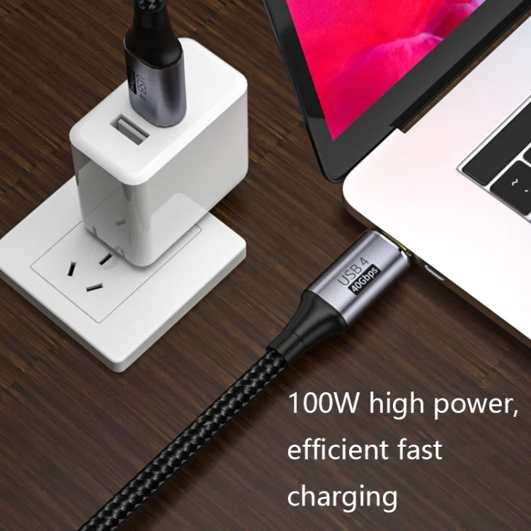 TBD0602246701_B4.webp PD 100W Type-C to Type-C Fast Charging Nylon Braided Cable, 0.3 m, 0.5 m, 0.8 m, 1 m, 1.2 m - Image 5
