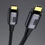 PD 100W Type-C to Type-C Fast Charging Nylon Braided Cable, 0.3 m, 0.5 m, 0.8 m, 1 m, 1.2 m - Image 6