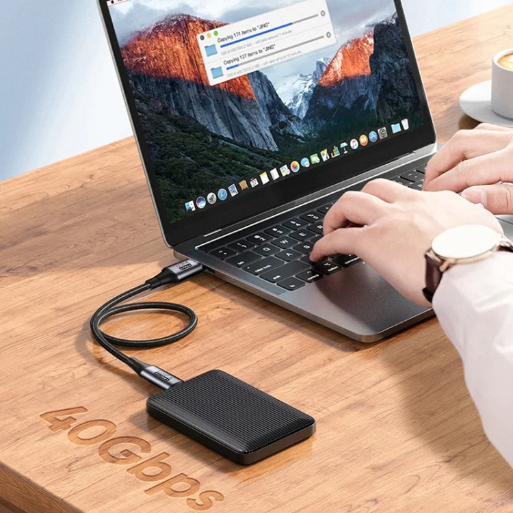 TBD0602246701_B6.webp PD 100W Type-C to Type-C Fast Charging Nylon Braided Cable, 0.3 m, 0.5 m, 0.8 m, 1 m, 1.2 m - Image 7