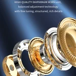 V28 Bluetooth Headset Hanging Ear Digital Display Single Ear Voice Control Earphone, V28 Black - Image 4