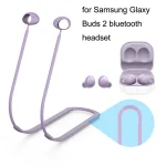 2 PCS Bluetooth Earphone Silicone Anti-Lost Cord For Samsung Glaxy Buds 2 - Image 3