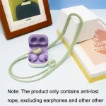 2 PCS Bluetooth Earphone Silicone Anti-Lost Cord For Samsung Glaxy Buds 2 - Image 4