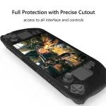PGTECH Game Console Silicone Case With Anti-Slip Particles for Steam Deck, Black - Image 3