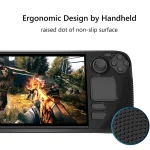 PGTECH Game Console Silicone Case With Anti-Slip Particles for Steam Deck, Black - Image 4