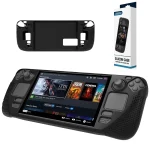 PGTECH Game Console Silicone Case With Anti-Slip Particles for Steam Deck, Black - Image 7
