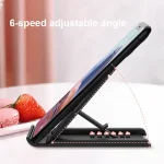 2 PCS K30 Multi-speed Adjustment Desktop Mobile Phone Bracket Notebook Folding Bracket, Pink, White, Green, Black - Image 4