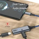 MH338A Dual Type-c / USB-c Adapter Cable Mobile Phone Live Audio Charging Cable, MH338A (Gray), MH338A (Black) - Image 6