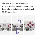 8Bitdo SN30ProG Vibration Burst Somatosensory Wireless Bluetooth Gamepad For Switch, SN30ProG - Image 3