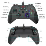 Ajazz AG110 Wired Vibration Sensing Gamepad For Xbox, Cable Length: 2m, AG110(Black), AG110(White Blue) - Image 3