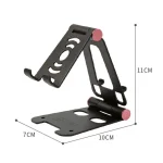 XY-02 Folding Live Aluminum Alloy Desktop Tablet Computer Mobile Phone Bracket, Blue, Gold, Silver, Black, Pink - Image 3