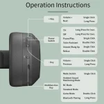 Edifier W820NB Bluetooth Wireless Noise Cancelling Sports Music Headset, W820NB White, W820NB Grey - Image 3