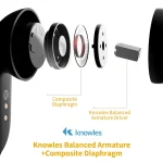 Edifier Waterproof and Dustproof Sports Wireless Bluetooth Earphone, Shadow Black - Image 3