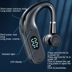 Bluetooth Business Hanging Ear Digital Display LED Sports Driving Headset, X5 Standard - Image 3