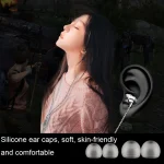 JS-V1 Computer Game Wired Headphones with Microphone, Spec:, Iron Gray Double 3.5, Black Green Double 3.5, Iron Gray USB - Image 3