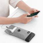 Baona Waterproof Data Cable Protective Bag, Spec:, Small (Gray), Small (Black), Large (Gray), Large (Black), Hidden Buckle Small (Gray), Hidden Buckle Small (Black), Hidden Buckle large (Gray)... - Image 2