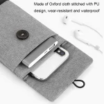 Baona Waterproof Data Cable Protective Bag, Spec:, Small (Gray), Small (Black), Large (Gray), Large (Black), Hidden Buckle Small (Gray), Hidden Buckle Small (Black), Hidden Buckle large (Gray)... - Image 4