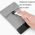 Baona Waterproof Data Cable Protective Bag, Spec:, Small (Gray), Small (Black), Large (Gray), Large (Black), Hidden Buckle Small (Gray), Hidden Buckle Small (Black), Hidden Buckle large (Gray)... - Image 5