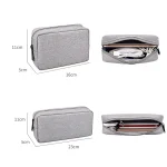 DY01 Digital Accessories Storage Bag, Spec:, Small (Maid Gray), Small (Beauty Pink), Small (Mysterious Black), Small (Sky Blue), Small (Navy Blue), Small (Dark Gray), Large (Maid Gray)... - Image 3