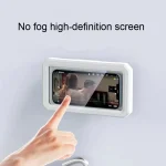 Retractable Rotating Bathroom Waterproof Mobile Phone Box Wall Mount Mobile Phone Holder, White, Black, Pink, Green - Image 5