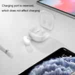 Bluetooth Earphone TPU Flash Powder Protective Case For Samsung Galaxy Buds2/Pro/Live, Glitter Transparent, Glitter Black - Image 5