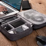RH916 3 Layers Digital Collection Package Multi-Functional Data Cable Storage Package, RH916 Purple, RH916 Black, RH916 Gray, RH916 Blue, RH916 Navy, RH916 Red Wine - Image 5