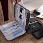 RH916 3 Layers Digital Collection Package Multi-Functional Data Cable Storage Package, RH916 Purple, RH916 Black, RH916 Gray, RH916 Blue, RH916 Navy, RH916 Red Wine - Image 6