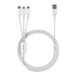ROMOSS CB251V 3.5A USB To 8 Pin+Type-C+Micro USB 3 In 1 Charging Cable, Length:, 0.6m, 1.2m, 1.8m - Image 2