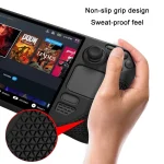 All-Inclusive Silicone Cover With Button Cap For Steam Deck, (Black), (Blue), (Red), (Pink) - Image 3